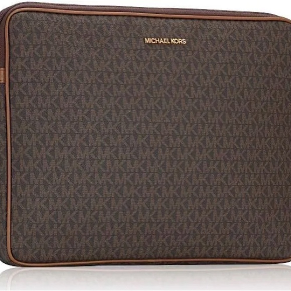 Michael Kors Signature Brown Laptop Bag (NWT)